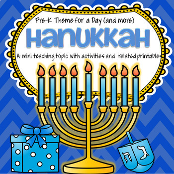 Preview of HANUKKAH Number Literacy and Social Studies Centers and Activities for Preschool