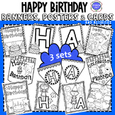 HAPPY BIRTHDAY Banners, Posters and Cards (plus activities