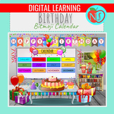 HAPPY BIRTHDAY Bitmoji Calendar | Interactive | Editable |
