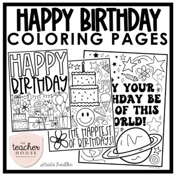 birthday coloring pages for toddlers