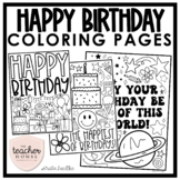 HAPPY BIRTHDAY Coloring Pages