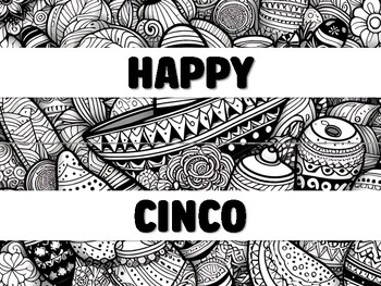 Preview of HAPPY CINCO DE MAYO! Cinco De Mayo Bulletin Board Decor Kit