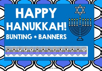 Preview of HAPPY HANUKKAH BUNTING BANNERS