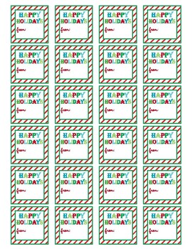 HAPPY HOLIDAYS TAG by Fun Little Tidbits | TPT