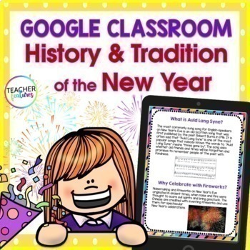 Preview of HAPPY NEW YEARS 2024 RESOLUTIONS & TRADITIONS Google Slides HISTORY ACTIVITIES