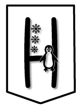 Preview of HAPPY PENGUINS IN THIS CLASS! Winter, Penguin Bulletin Board Letters