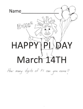 Preview of HAPPY PI DAY & HAPPY BIRTHDAY ALBERT EINSTEIN