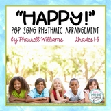 HAPPY Pharrell Williams Pop Song - Rhythmic Instrument Arr