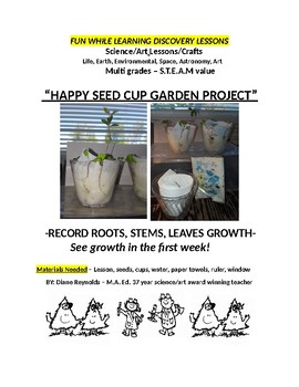Preview of HAPPY SEED CUP GARDEN PROJECT