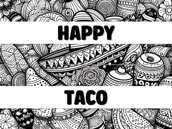 Preview of HAPPY TACO TUESDAY! Cinco De Mayo Bulletin Board Decor Kit