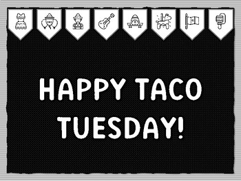 HAPPY TACO TUESDAY! Cinco De Mayo Theme Bulletin Board Kit, Door Décor ...