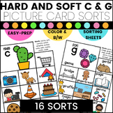 HARD AND SOFT C AND G PICTURE CARD SORTS WITH WORKSHEETS