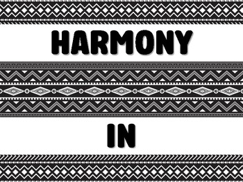 Preview of HARMONY IN HISTORY Black History Month Bulletin Board Decor Kit