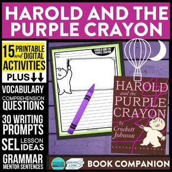 Preview of HAROLD AND THE PURPLE CRAYON activities READING COMPREHENSION - Book Companion