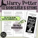 HARRY POTTER AND THE SORCERER'S STONE Comprehension Guide Tri-Fold Bookmarks