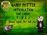 HARRY POTTER ARTICULATION UNO CARDS: F, V and W Sounds