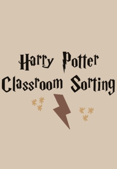 Preview of HARRY POTTER Classroom Sorting Quiz- Elementary