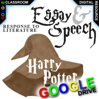 Preview of HARRY POTTER & SORCERER'S STONE Essay Questions Writing Prompts & Speech Digital