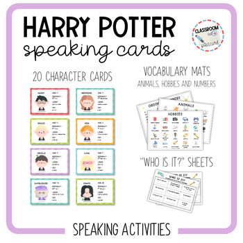 Preview of HARRY POTTER - speaking cards
