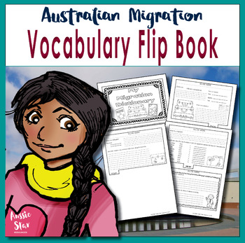 Preview of HASS Australian History Migration Vocabulary Flip Book