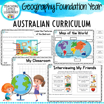 Preview of HASS Geography Unit Foundation Year - Australian Curriculum