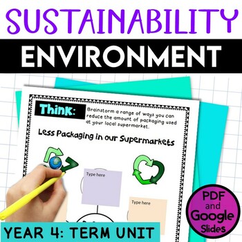 Preview of Year 4 Sustainability and Waste | Environment | Earth Day 4th Grade
