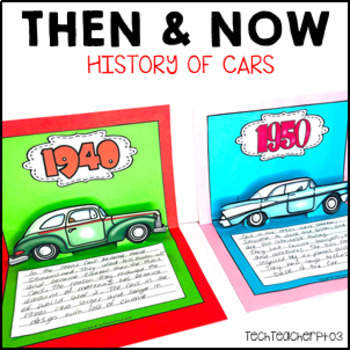 Preview of Long Ago and Today Then Now Social Studies History of Transport Cars