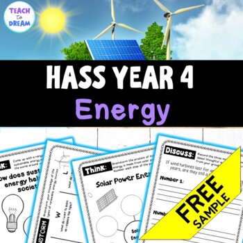 Preview of Year 4 Renewable Energy Australian Curriculum | Year 4 HASS | SAMPLE