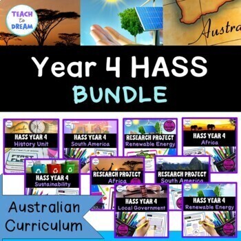 Preview of Year 4 Australian Curriculum Term Inquiry Bundle | Year 4 HASS