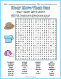 HAT DAY Word Search Puzzle Worksheet Activity