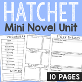 HATCHET Novel Unit Study | Book Report Project | Activity 