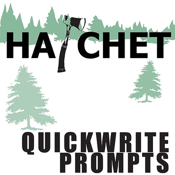 Preview of HATCHET Activity - Quickwrite Writing Journal Questions PAULSEN Fun Bellringers