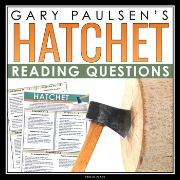 Preview of Hatchet Questions - Comprehension and Analysis Reading Chapter Questions