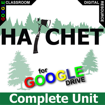 Preview of HATCHET Novel Study Activities - Vocabulary Book Study Lesson Plans DIGITAL