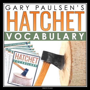 Preview of Hatchet Vocabulary Booklet, Presentation, and Answer Key with Definitions