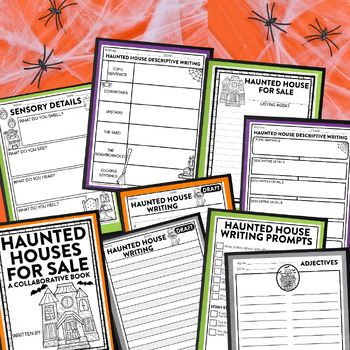 HAUNTED HOUSE FOR SALE Halloween Writing Activity - OCTOBER Writing Lesson