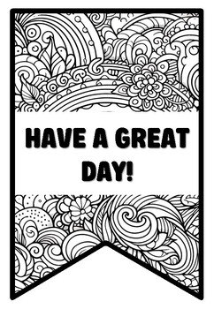 HAVE A GREAT DAY! 10 Rainbow Zentangle Coloring Pages, Rainbow Coloring ...