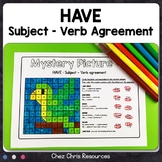 HAVE Subject Verb Agreement Activities : 6 mystery picture