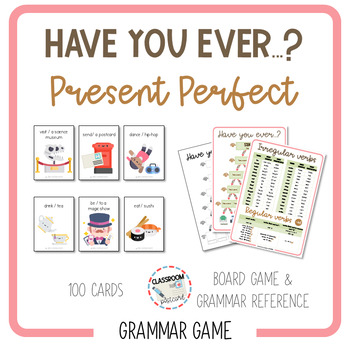 Preview of HAVE YOU EVER...? - grammar game