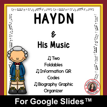 Preview of Music Composer Worksheets - HAYDN for use with Google Classroom™