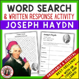 HAYDN Word Search and Research Activity for Middle School 