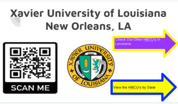 Preview of HBCU College QR Codes Virtual College Tour