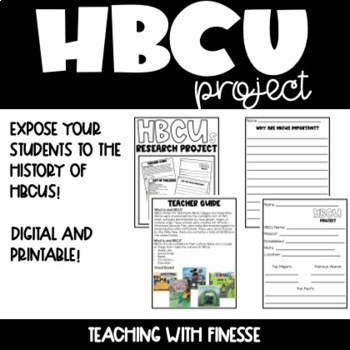 hbcu research project for elementary students