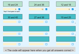 HCF: Digital Escape - Interactive Digital Math Worksheet