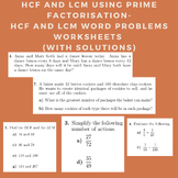 HCF and LCM Using Prime Factorisation-HCF and LCM Word Pro