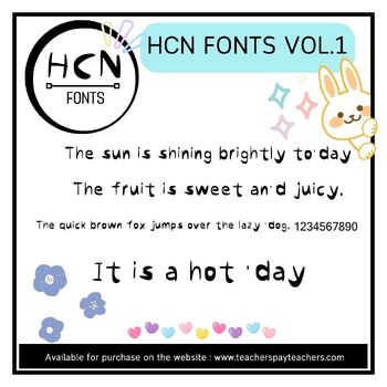 Preview of HCN Fonts : Vol. 1