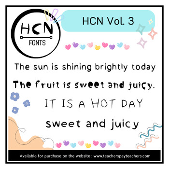 Preview of HCN Fonts Vol. 3