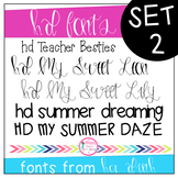 HD Fonts Set 2 (Hand Lettering and Print Fonts)