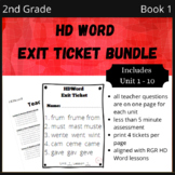 HD Word Really Great Reading Exit Tickets Book 1