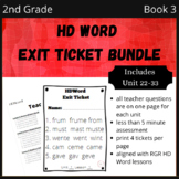 HD Word Really Great Reading Exit Tickets Book 3